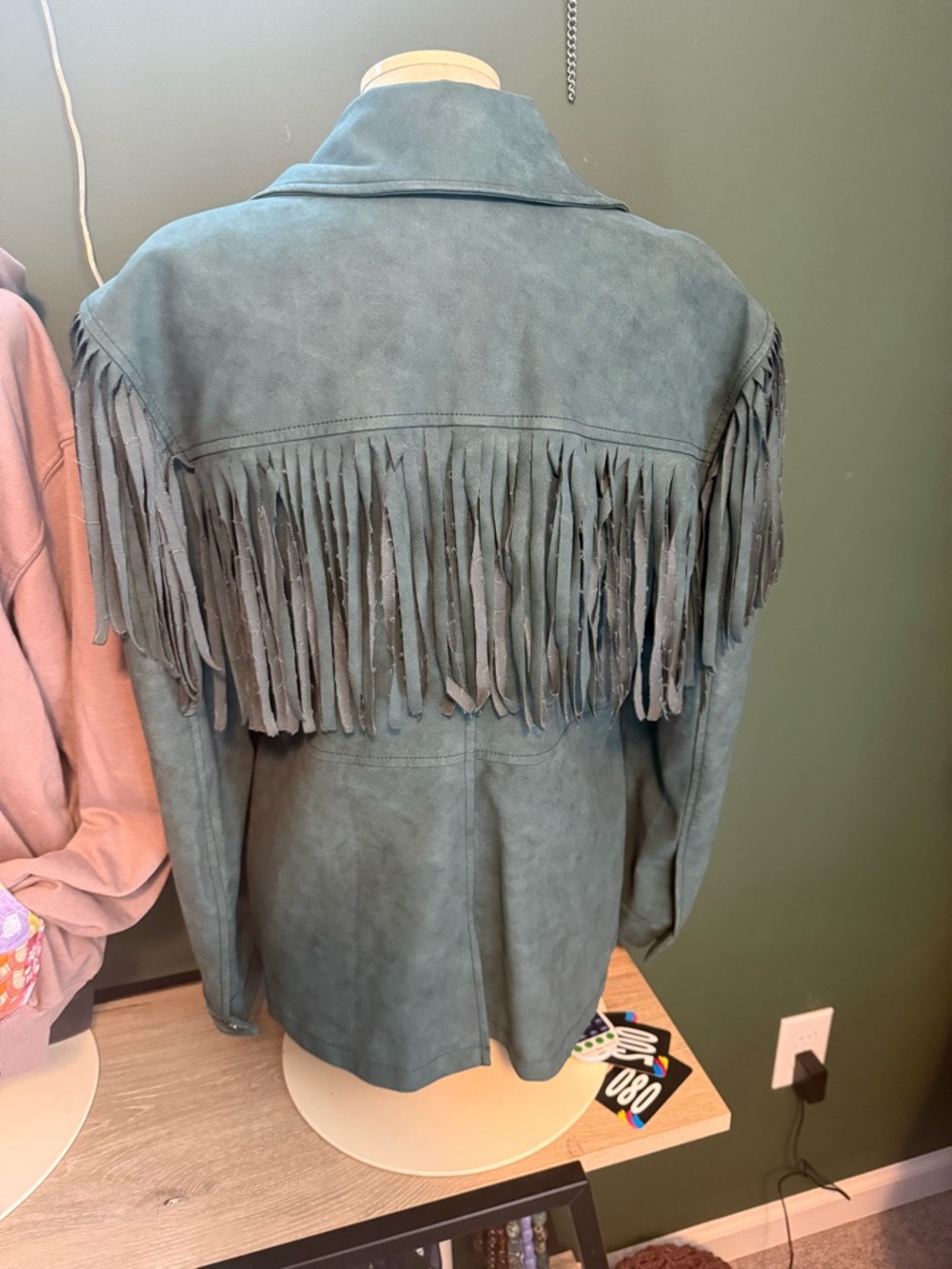 Urban Outfitters Willie Faux Suede Fringe Jacket, $149 S - Picture 5 of 5